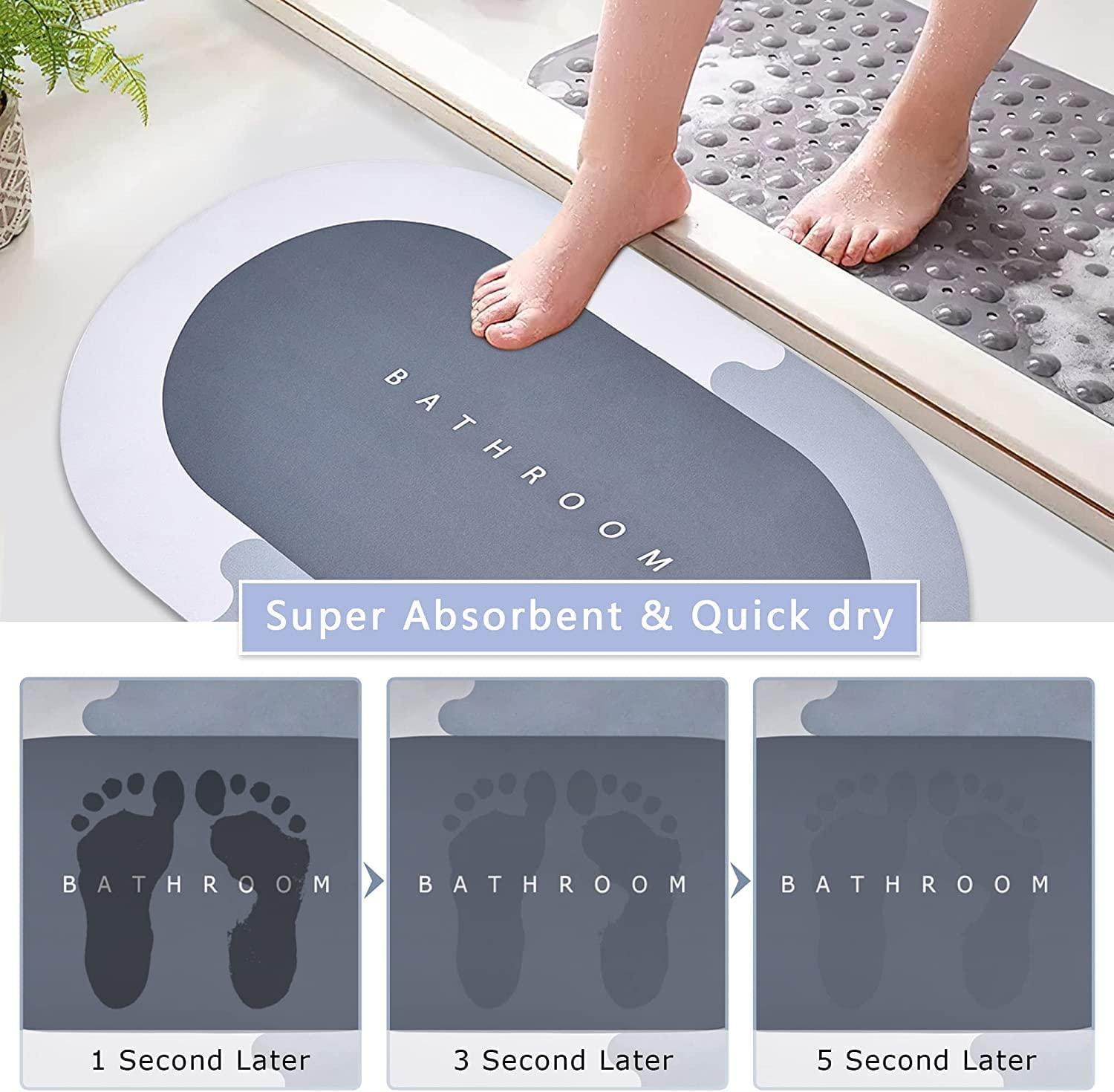 Super Absorbent Bath Mat — No More Slippery Wet Floors