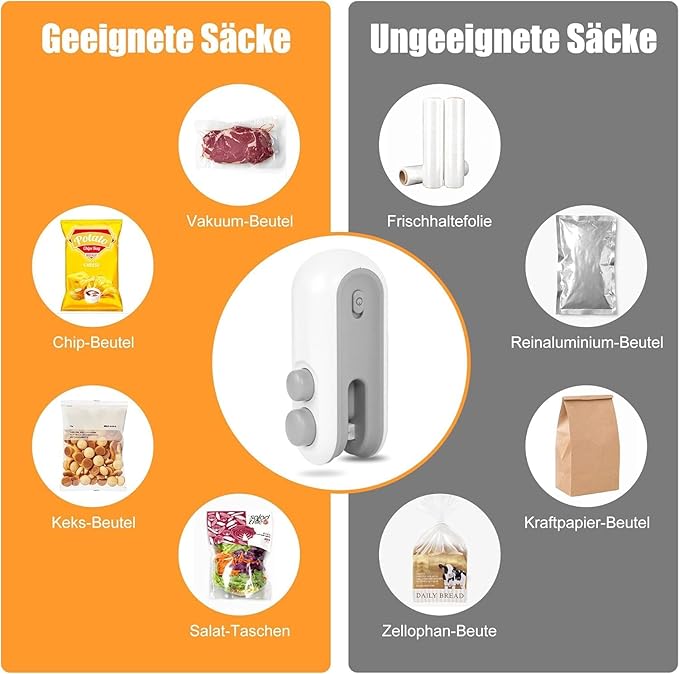 Portable Mini Bag Sealer — Keep Snacks Fresh, USB Rechargeable