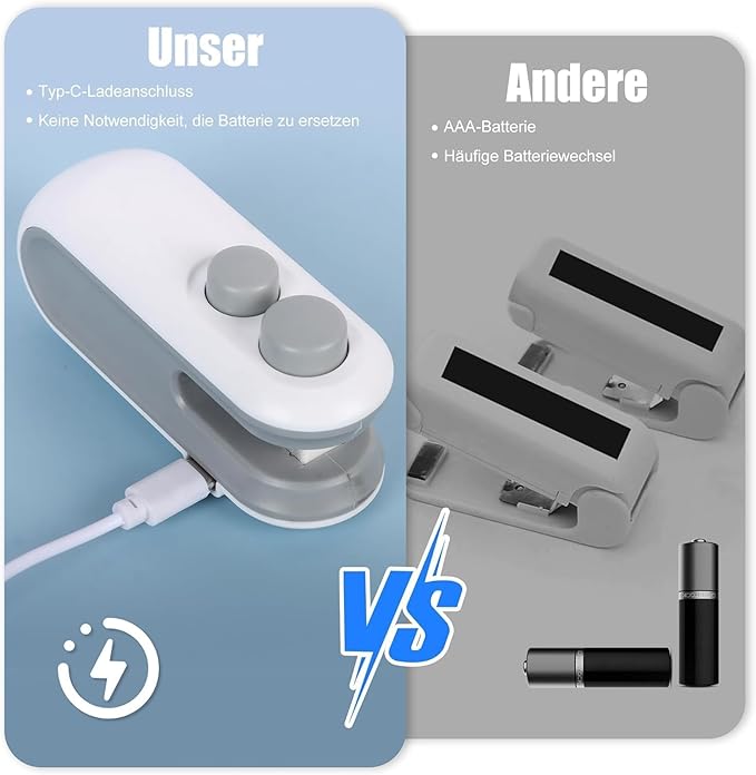 Portable Mini Bag Sealer — Keep Snacks Fresh, USB Rechargeable