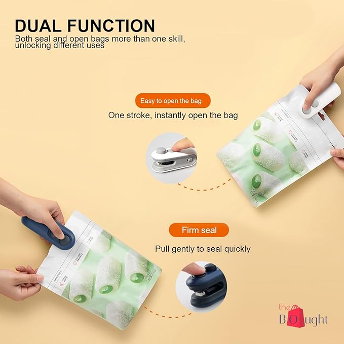 Portable Mini Bag Sealer — Keep Snacks Fresh, USB Rechargeable