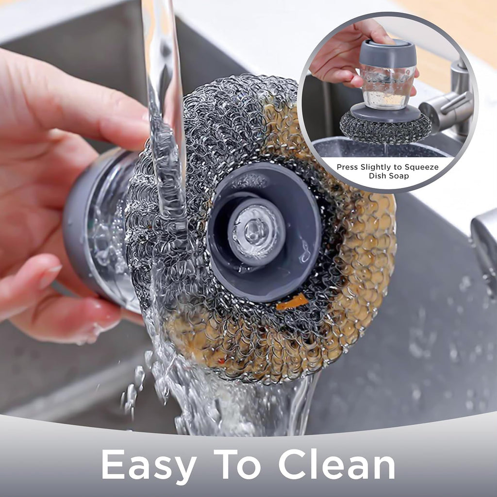 2-in-1 Soap Dispensing Brush — No More Refilling Mid-Scrub (Pack of 2)