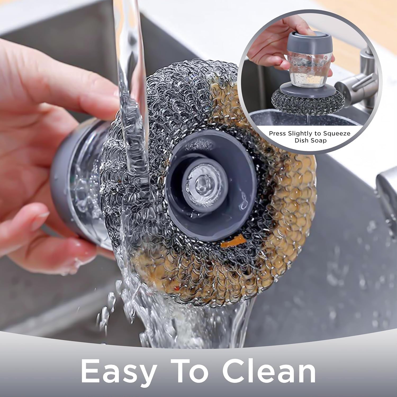 2-in-1 Soap Dispensing Brush — No More Refilling Mid-Scrub (Pack of 2)