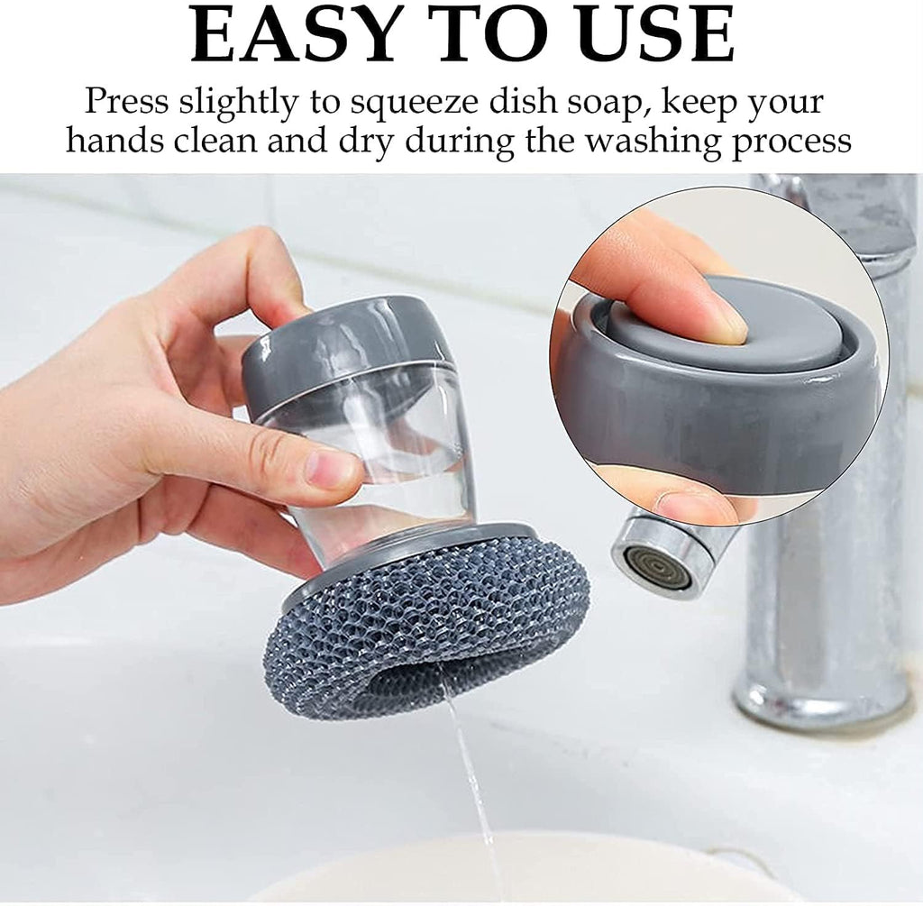 2-in-1 Soap Dispensing Brush — No More Refilling Mid-Scrub (Pack of 2)