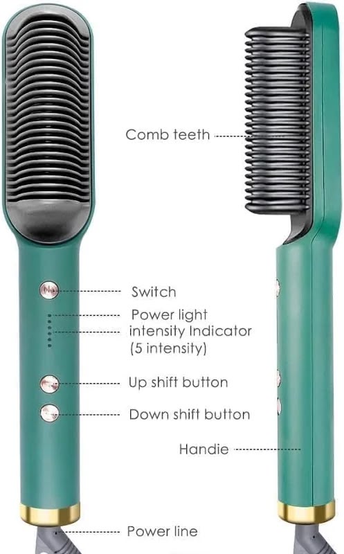 Electric Hair Straightener Comb — Frizz-Free Sleek Hair in Minutes