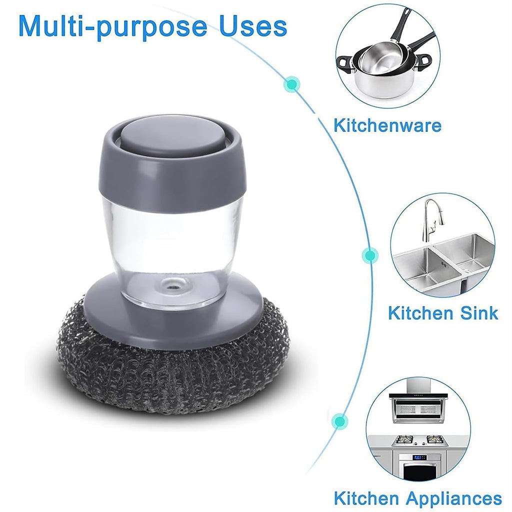 2-in-1 Soap Dispensing Brush — No More Refilling Mid-Scrub (Pack of 2)