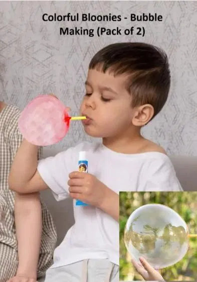 Bloonies Bubble Balloons — Mess-Free Bubble Fun for Kids (Pack of 2)