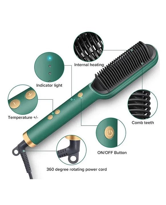 Electric Hair Straightener Comb — Frizz-Free Sleek Hair in Minutes